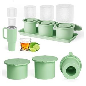 Ice cube molds and tray, silicone,For Stanley, Yeti,most stainless drinking cups